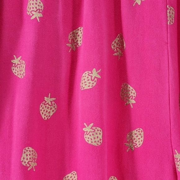 Boden Kid's Gold Strawberry Print Jogger - 13Y - Picture 4 of 6